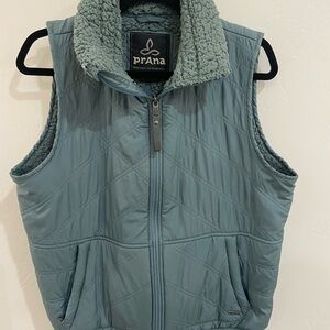 Prana Blue Quilted Vest